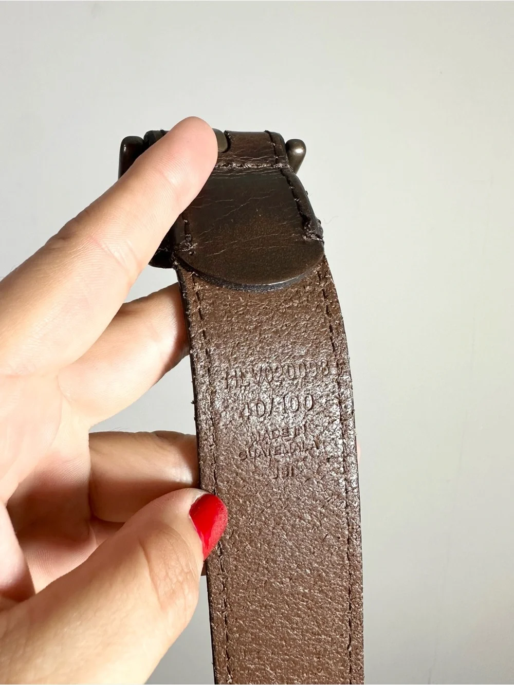 Levi’s Brown Leather Buckle Belt